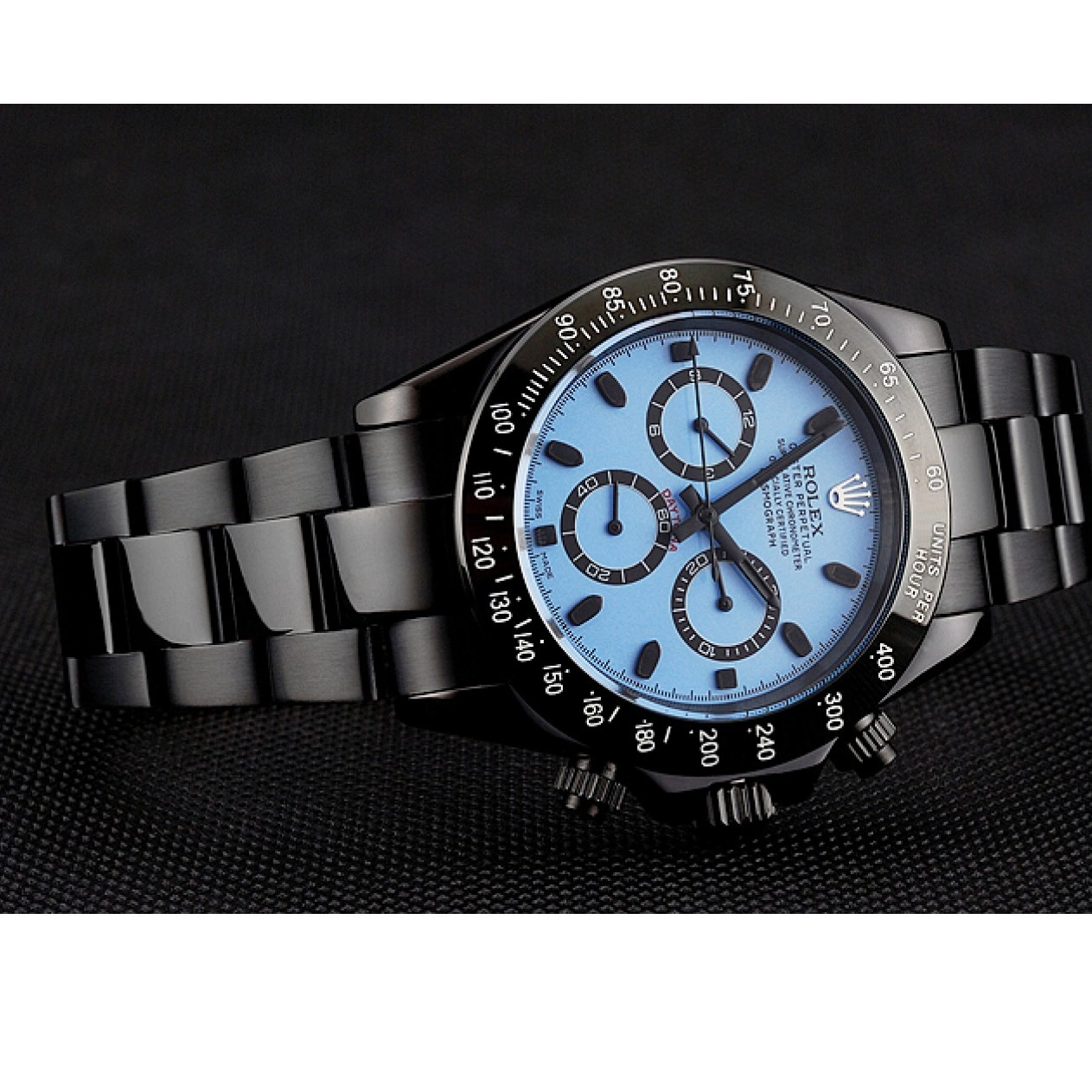 Good Copy Rolex Watches Midnight Dial Black 1454022 Rolex Bracelet Staineless Steel Blue Daytona 0821